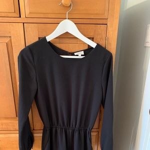 Black Long Sleeve Romper